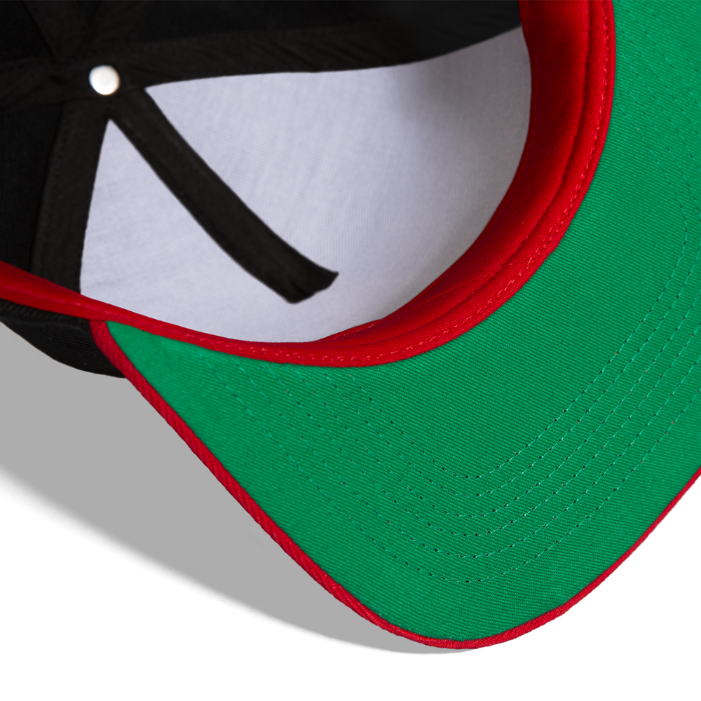 BS Snapback Cap (Small logo) - black/red