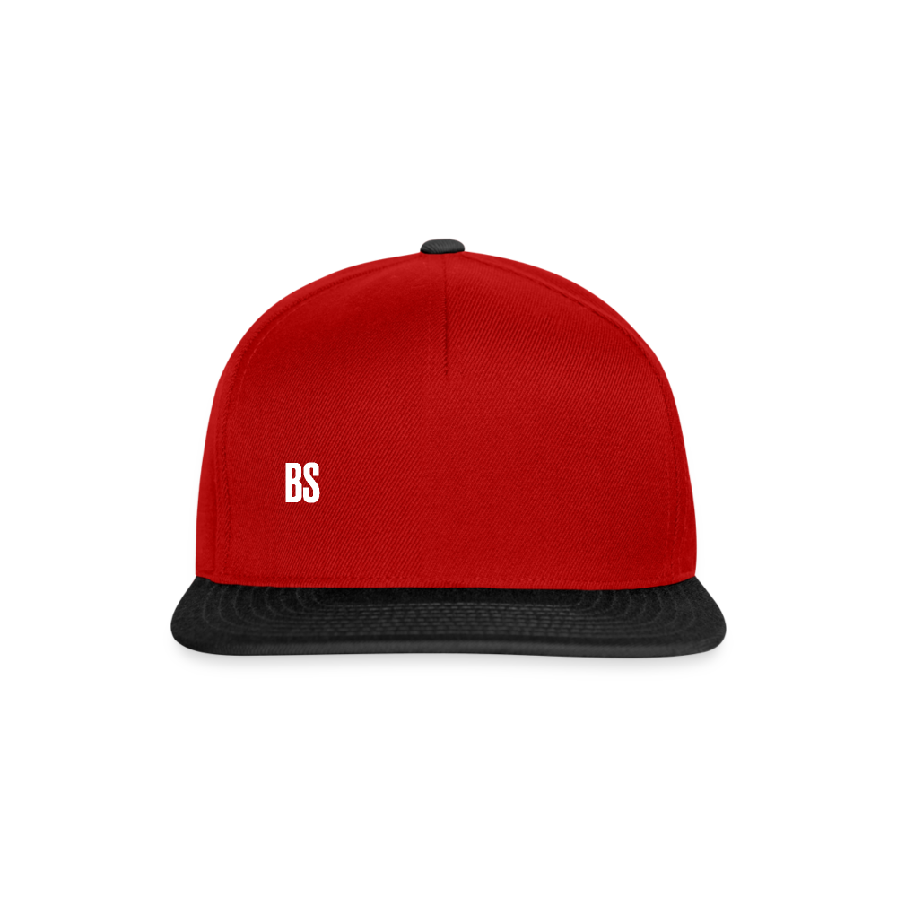 BS Snapback Cap (Small logo) - red/black