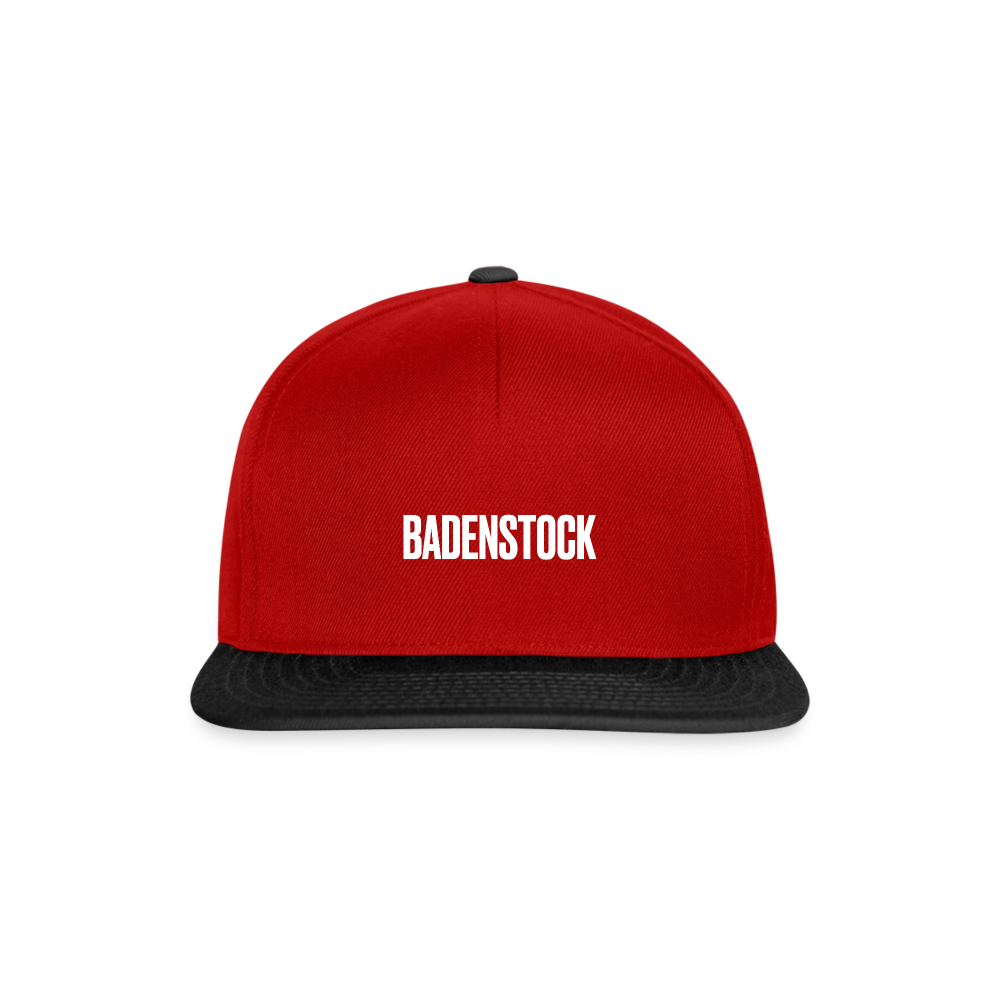 Badenstock Snapback Cap - red/black