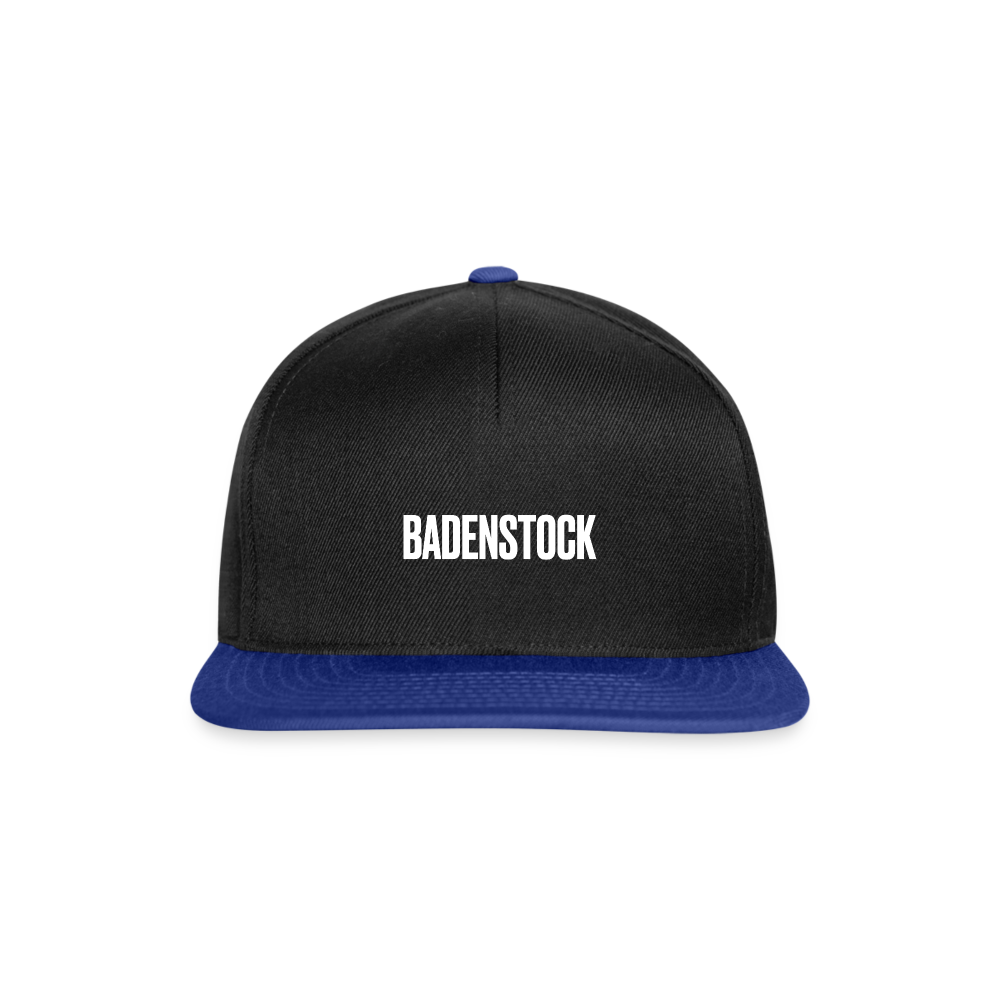 Badenstock Snapback Cap - black/bright royal