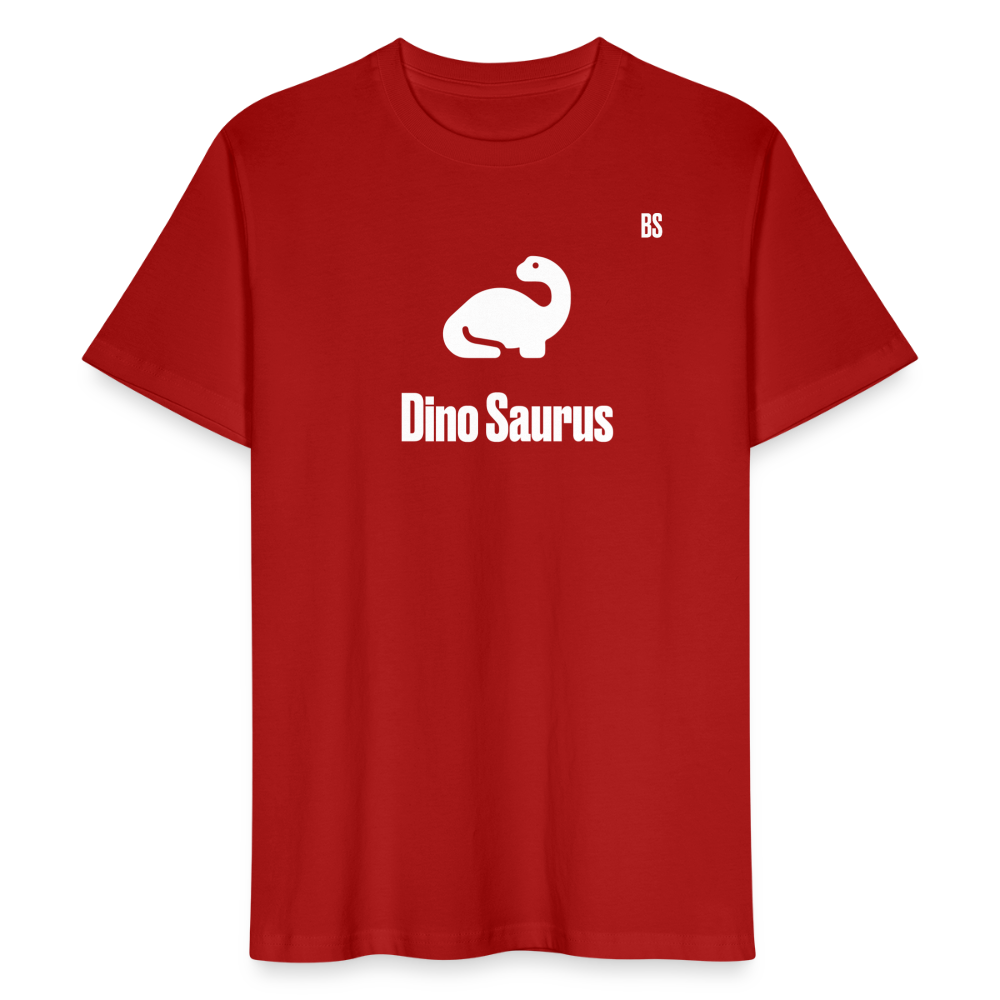 Dino Saurus Men's Organic T-Shirt - dark red
