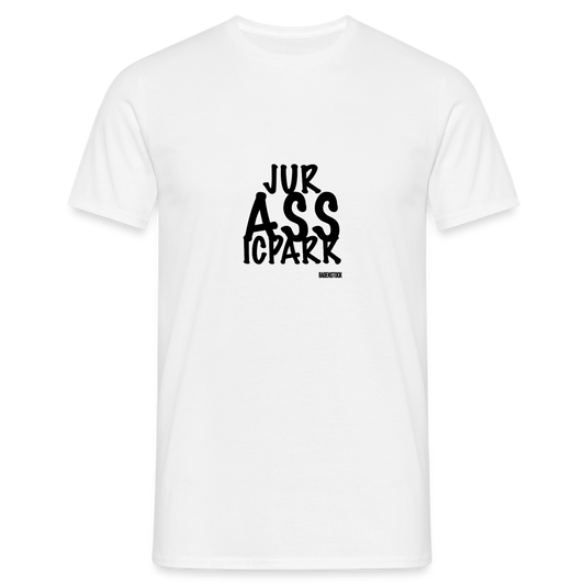 Dino Saurus ASS Men's White T-Shirt - white