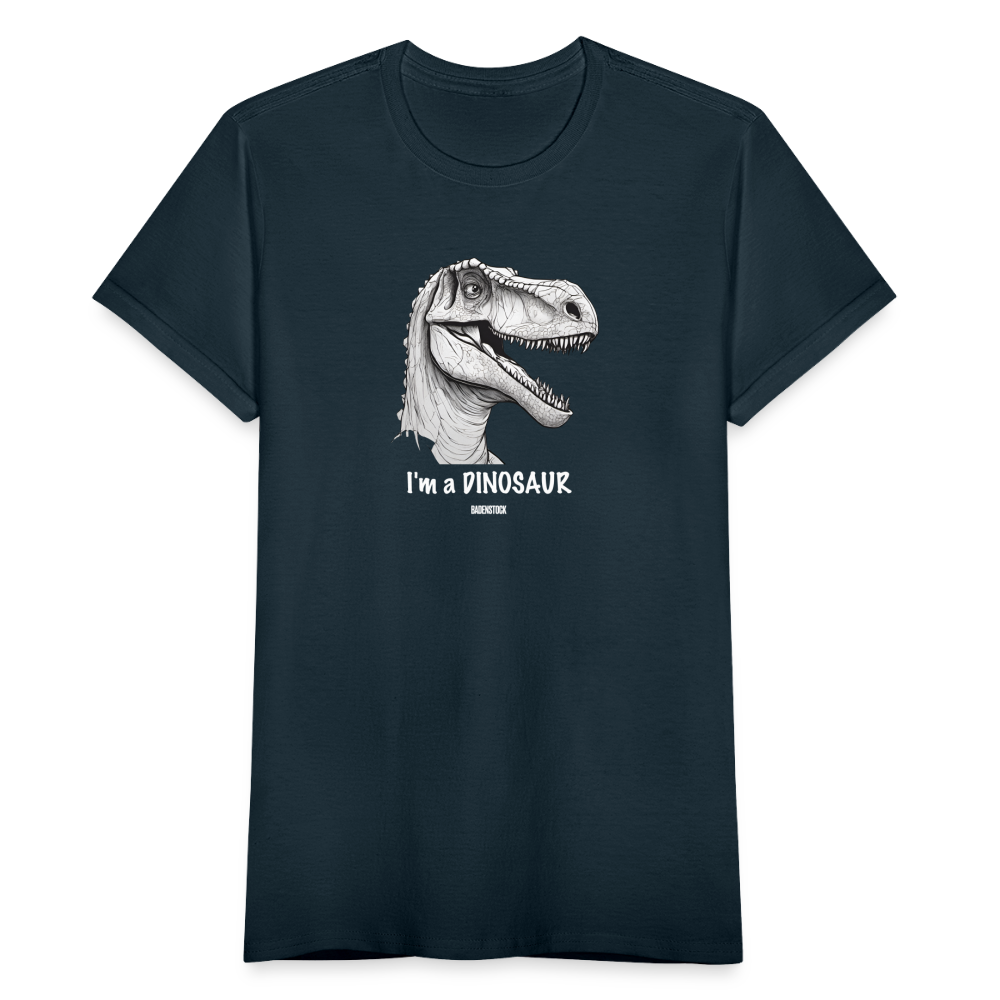 Dino Saurus I'm Women's T-Shirt - navy