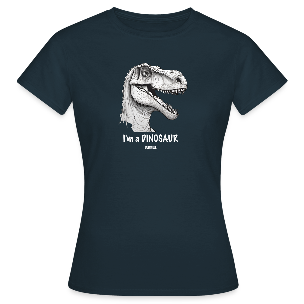 Dino Saurus I'm Women's T-Shirt - navy