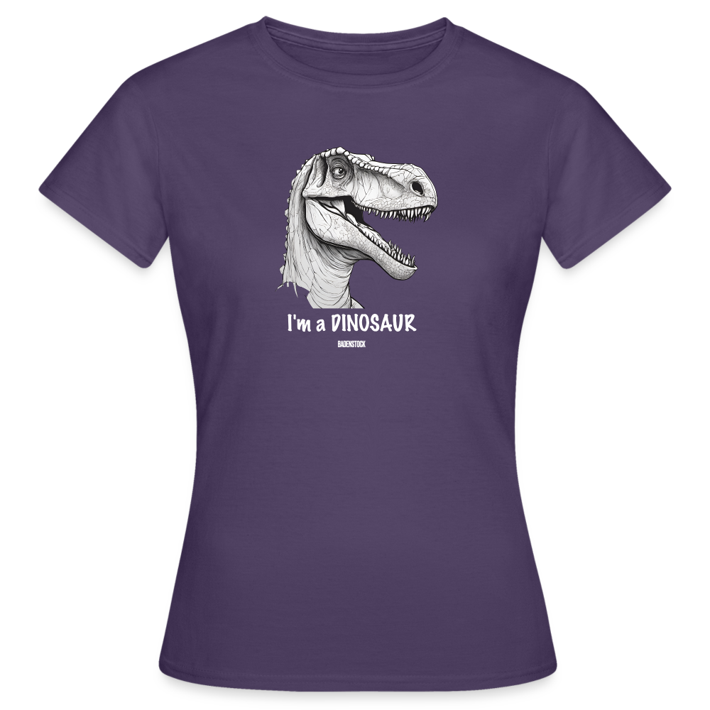 Dino Saurus I'm Women's T-Shirt - dark purple