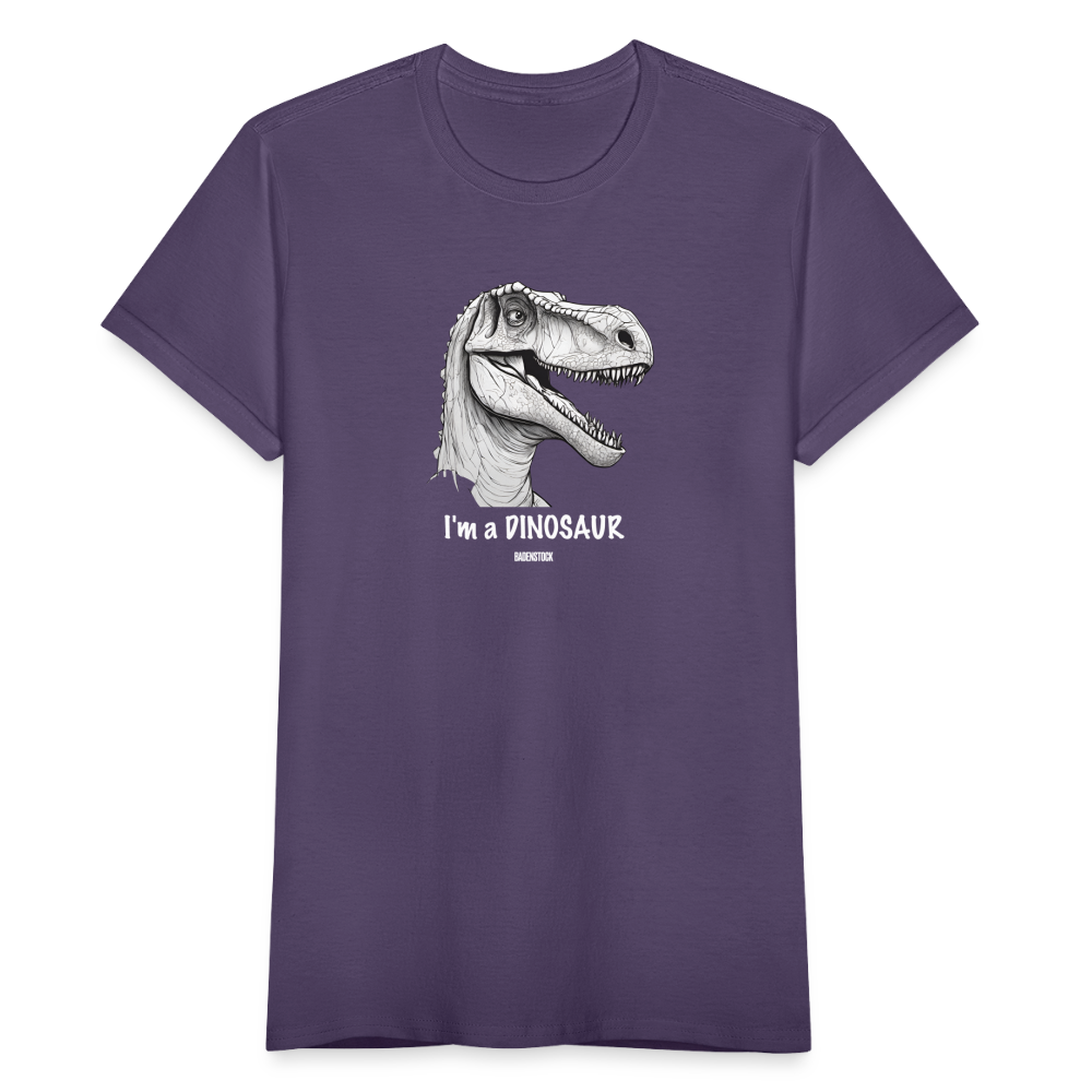 Dino Saurus I'm Women's T-Shirt - dark purple