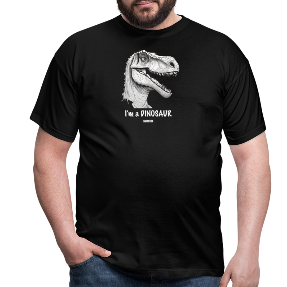 Dino Saurus I'm Men's T-Shirt - black