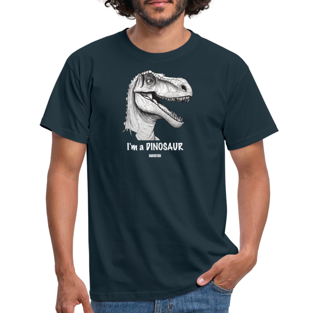 Dino Saurus I'm Men's T-Shirt - navy