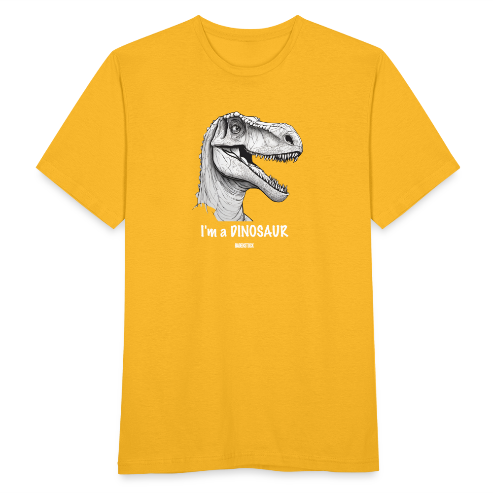 Dino Saurus I'm Men's T-Shirt - yellow
