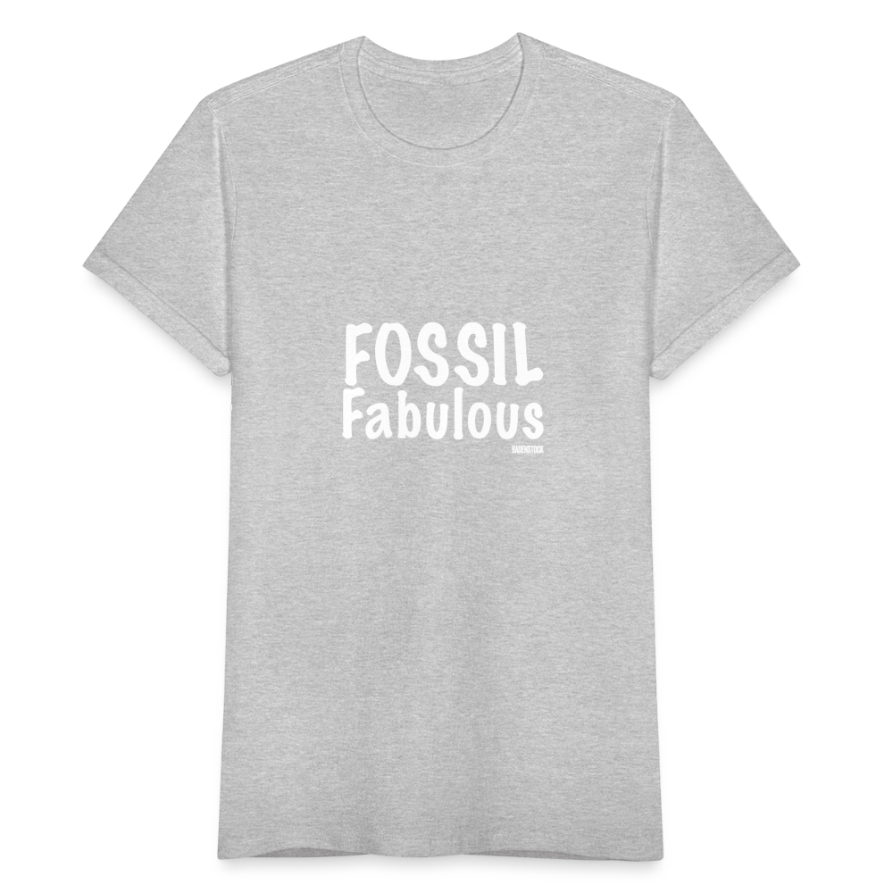 Dino Saurus Fossil Women's T-Shirt - heather grey