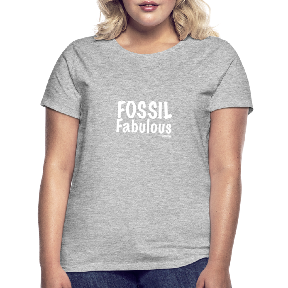 Dino Saurus Fossil Women's T-Shirt - heather grey