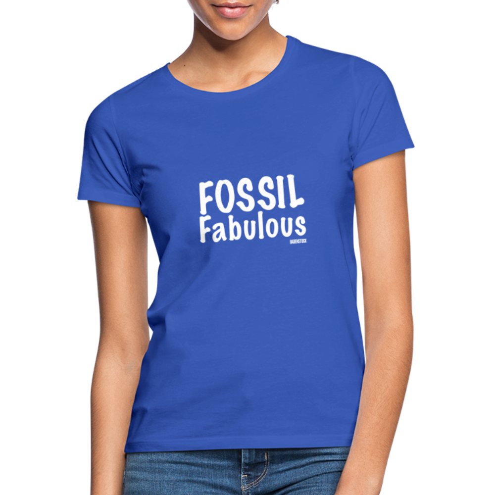 Dino Saurus Fossil Women's T-Shirt - royal blue