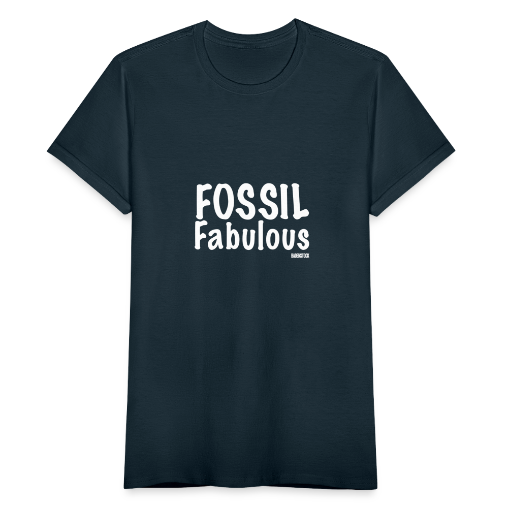 Dino Saurus Fossil Women's T-Shirt - navy