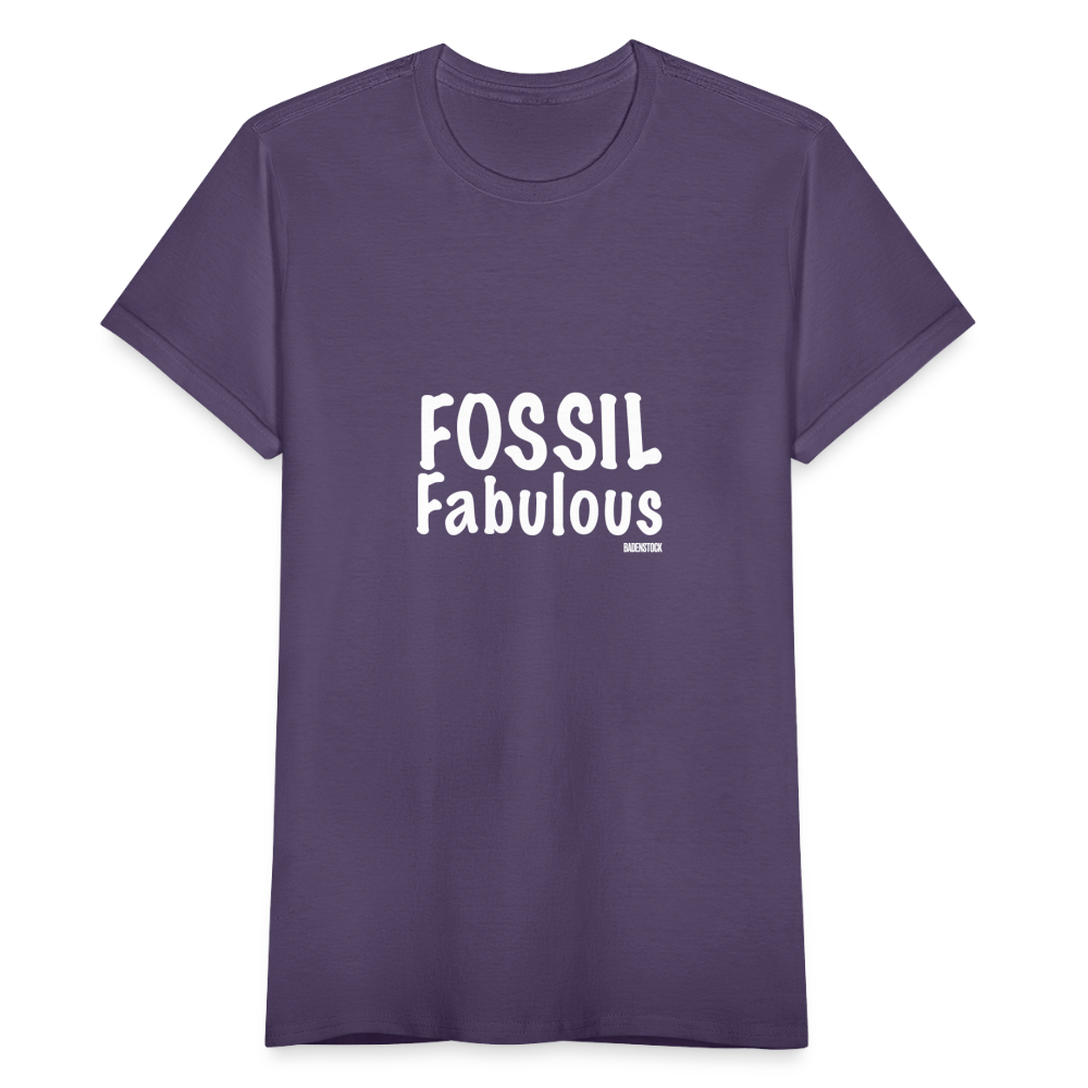 Dino Saurus Fossil Women's T-Shirt - dark purple