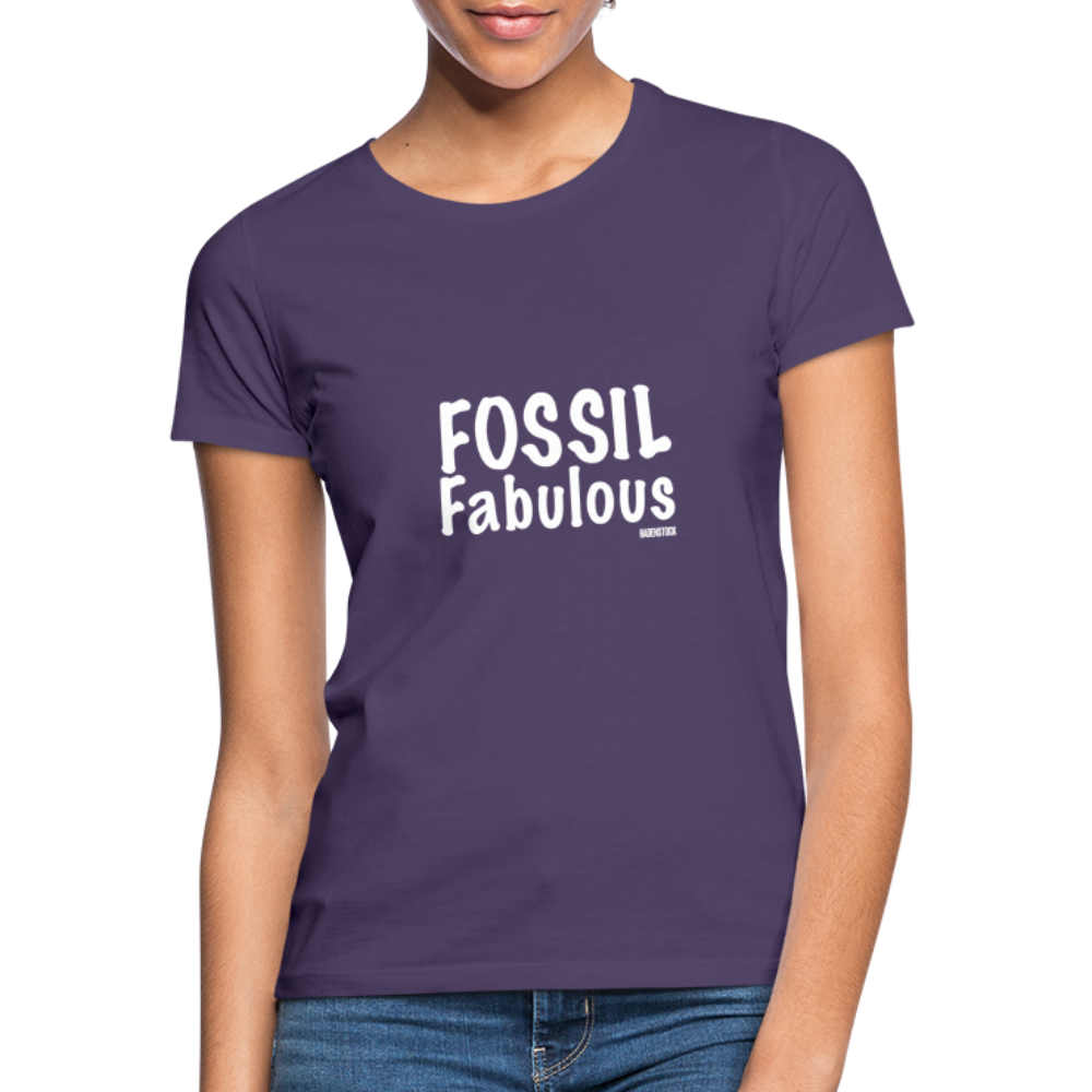 Dino Saurus Fossil Women's T-Shirt - dark purple