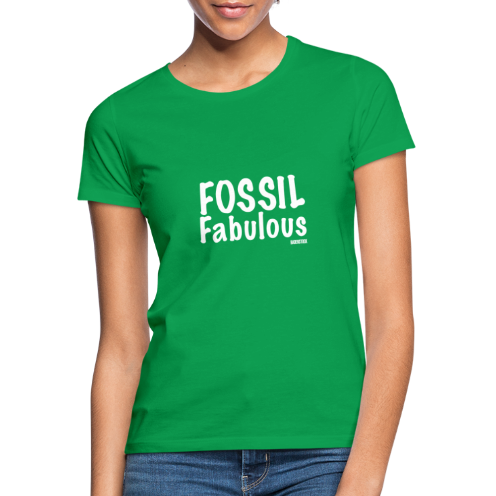 Dino Saurus Fossil Women's T-Shirt - kelly green