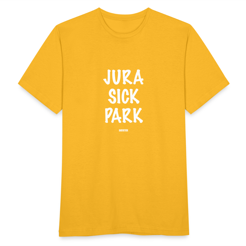 Dino Saurus Jurasick Park Men's T-Shirt - yellow