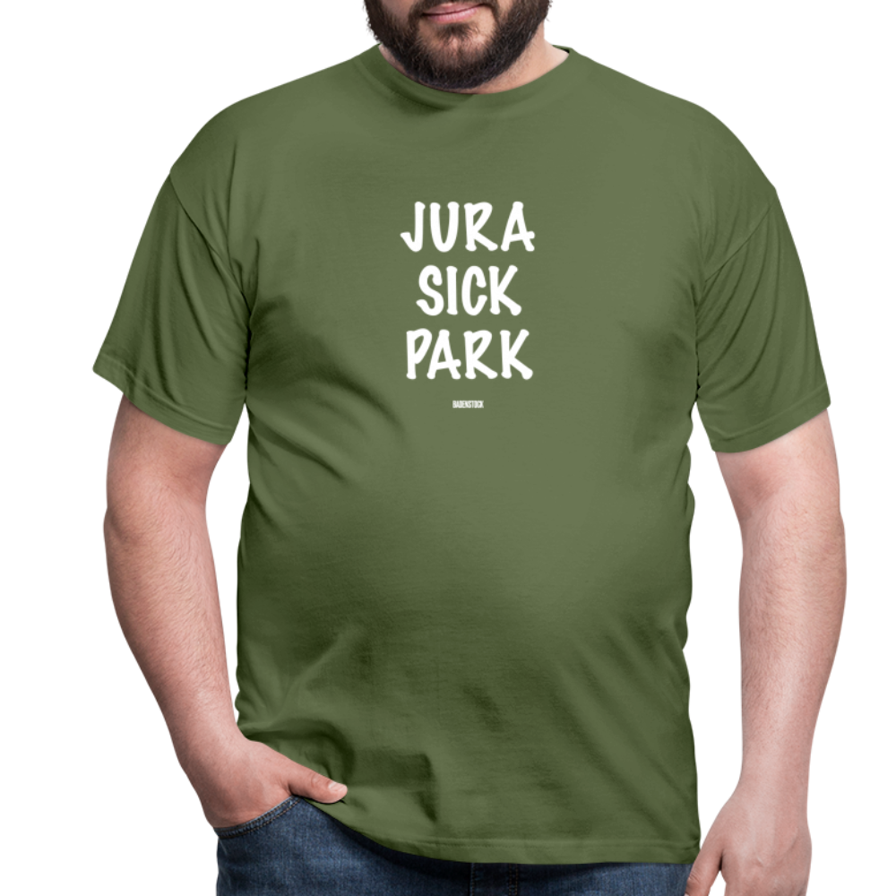 Dino Saurus Jurasick Park Men's T-Shirt - military green