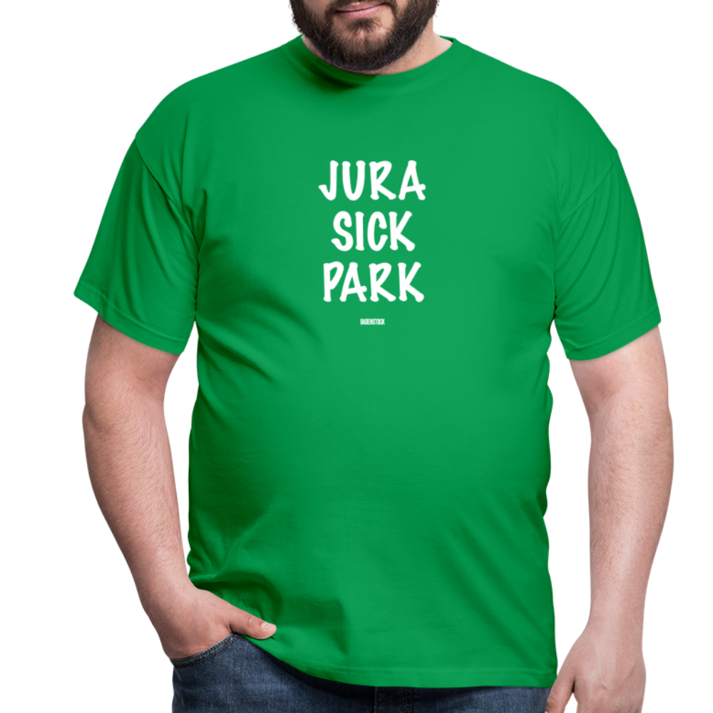 Dino Saurus Jurasick Park Men's T-Shirt - kelly green