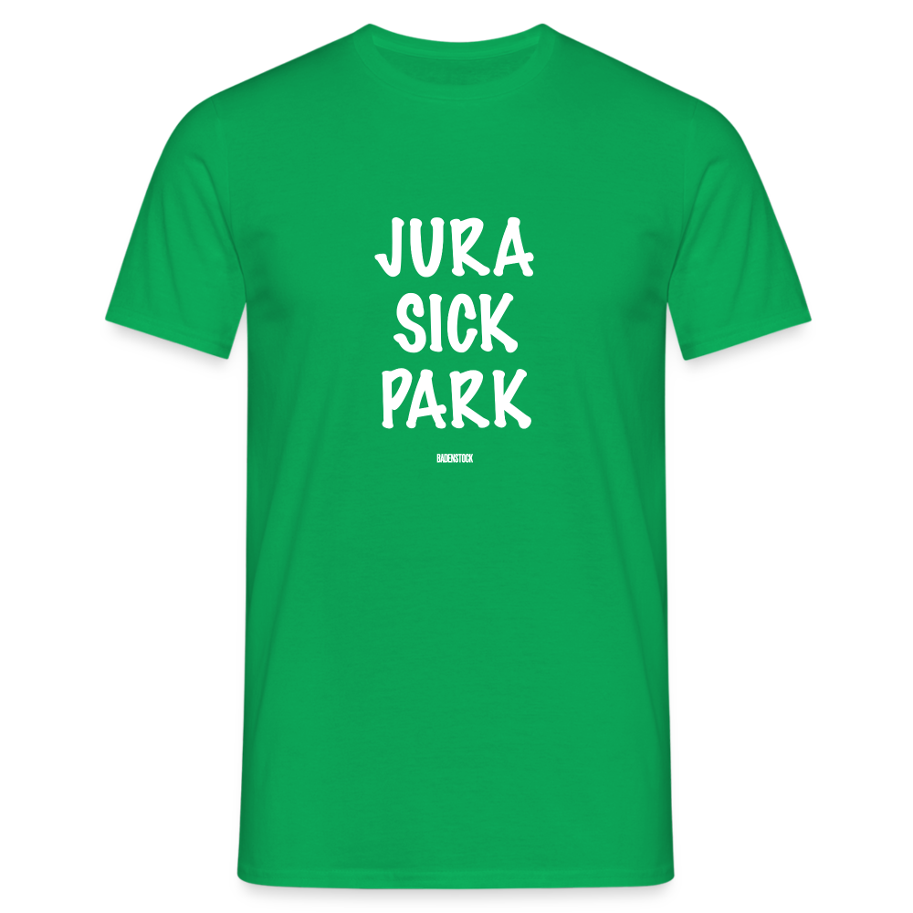 Dino Saurus Jurasick Park Men's T-Shirt - kelly green