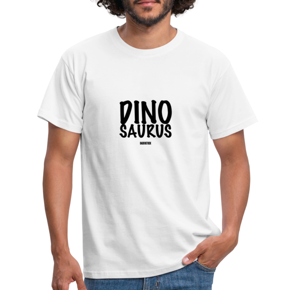 Dino Saurus Men's White T-Shirt - white