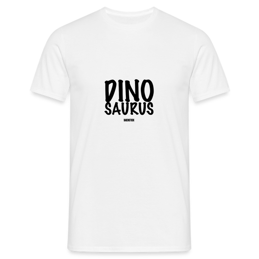 Dino Saurus Men's White T-Shirt - white