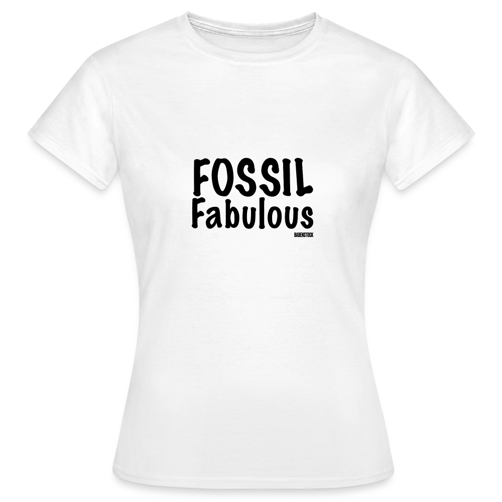 Dino Saurus Fossil Women's White T-Shirt - white