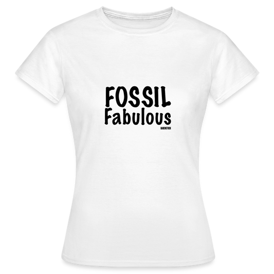 Dino Saurus Fossil Women's White T-Shirt - white