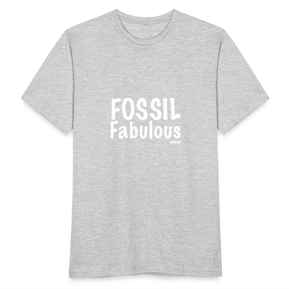 Dino Saurus Fossil Men's T-Shirt - heather grey