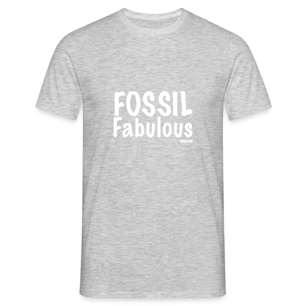 Dino Saurus Fossil Men's T-Shirt - heather grey
