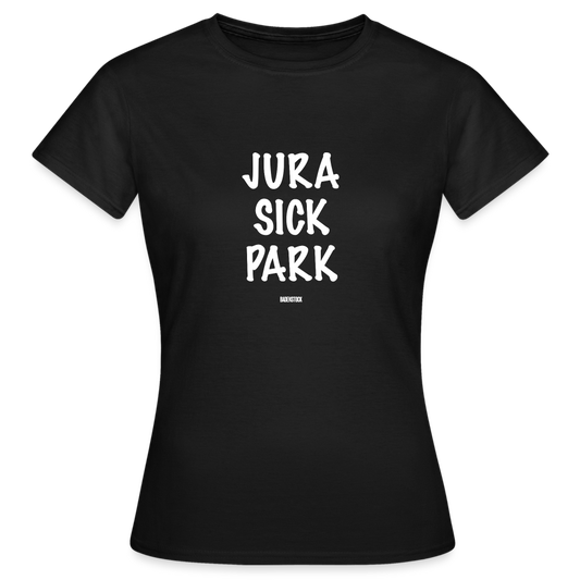 Dino Saurus Jurasick Park Women's T-Shirt - black