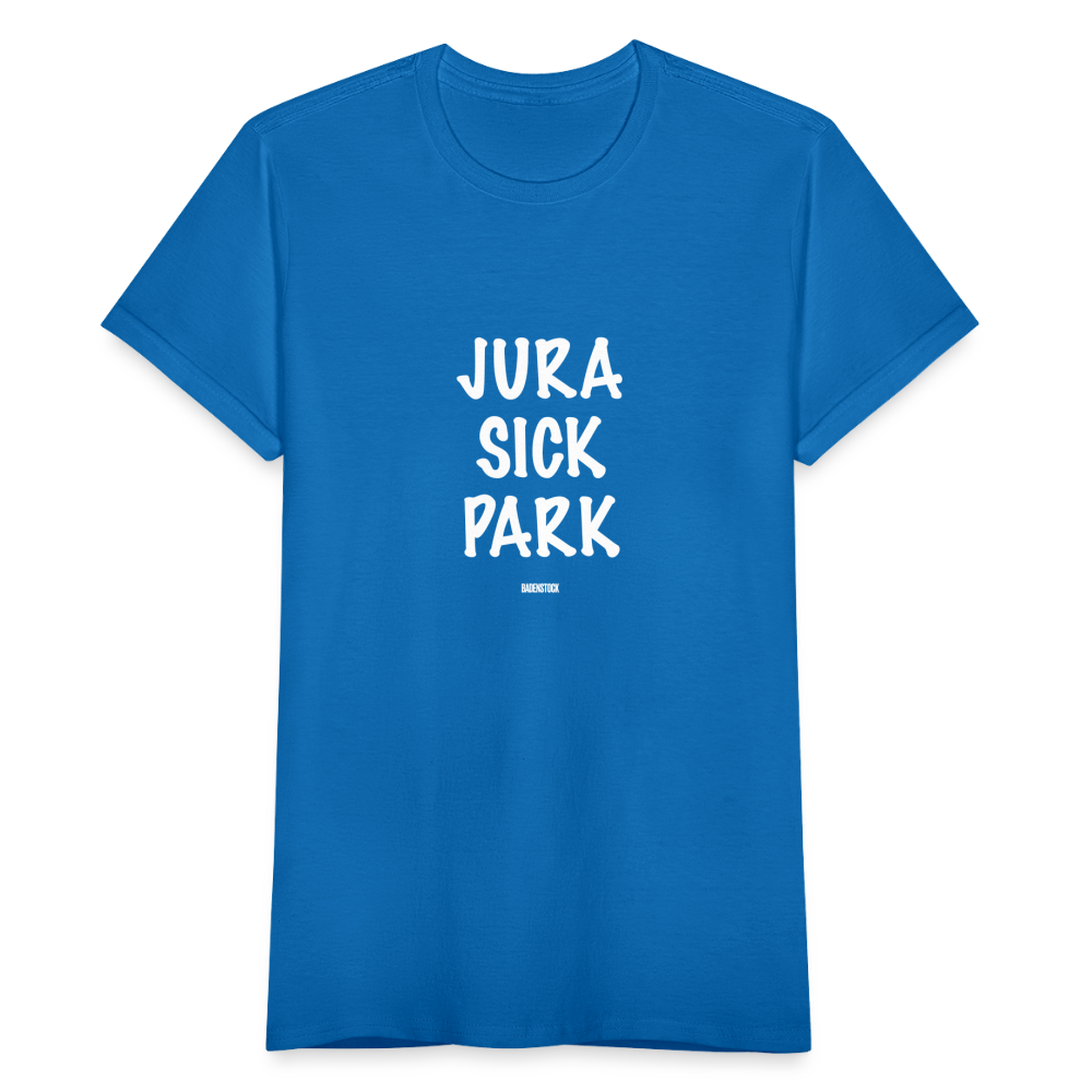 Dino Saurus Jurasick Park Women's T-Shirt - royal blue