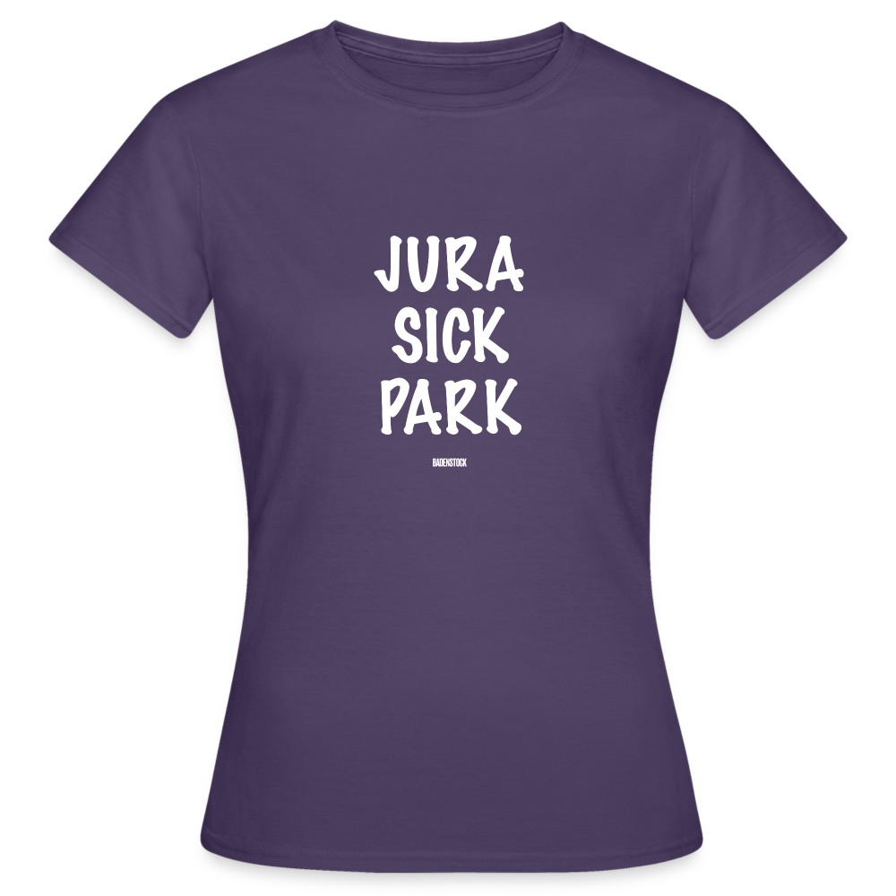 Dino Saurus Jurasick Park Women's T-Shirt - dark purple