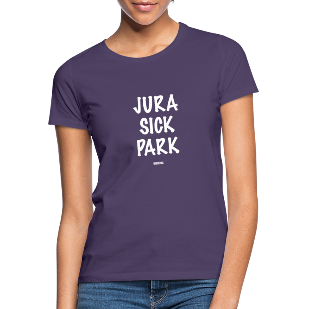 Dino Saurus Jurasick Park Women's T-Shirt - dark purple