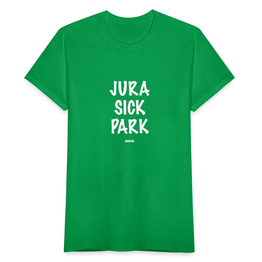 Dino Saurus Jurasick Park Women's T-Shirt - kelly green