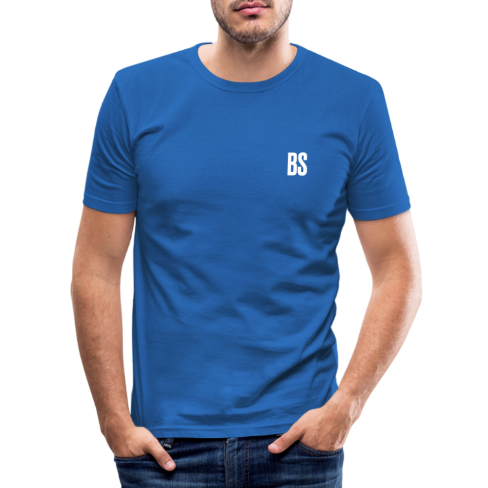 BS front & Badenstock Back Men's Slim Fit T-Shirt - royal blue