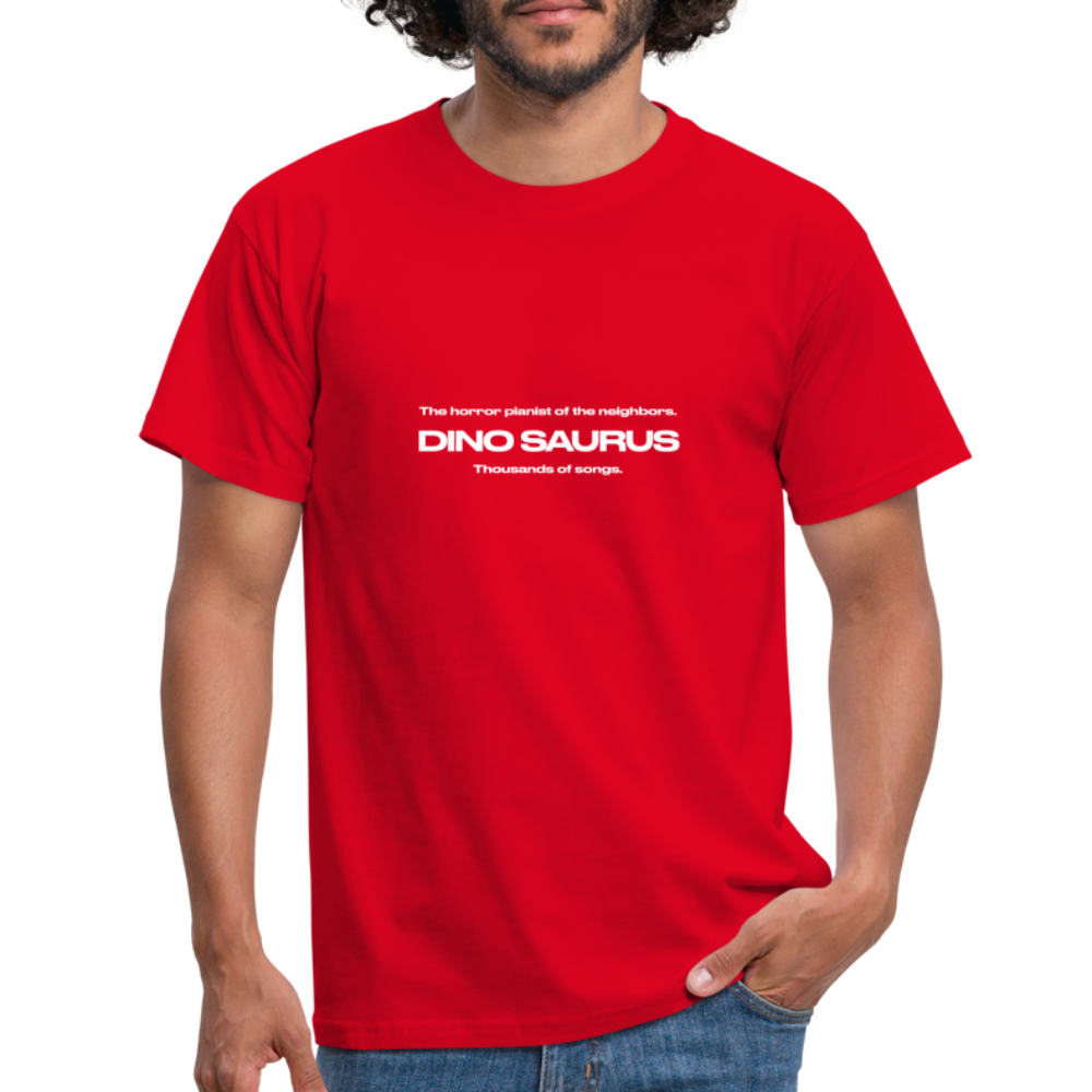 Dino Saurus Horror Men’s Premium T-Shirt - red
