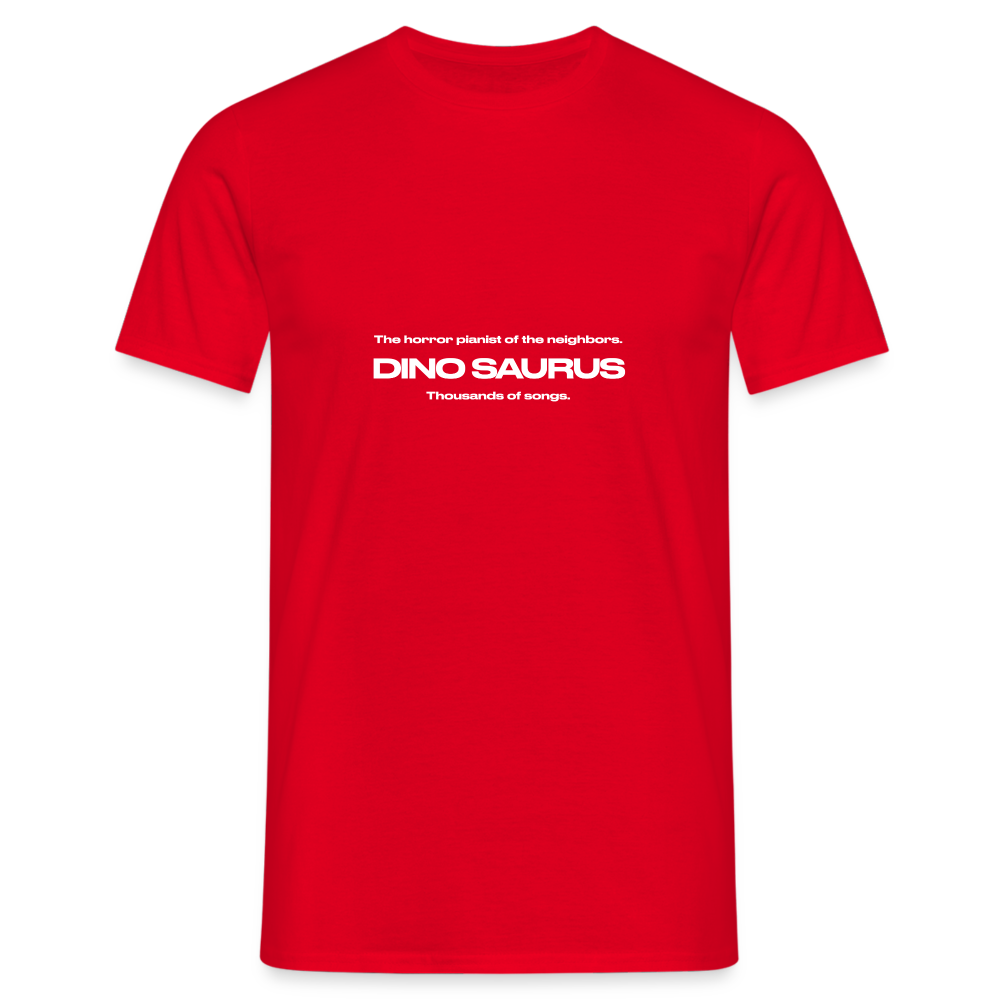 Dino Saurus Horror Men’s Premium T-Shirt - red