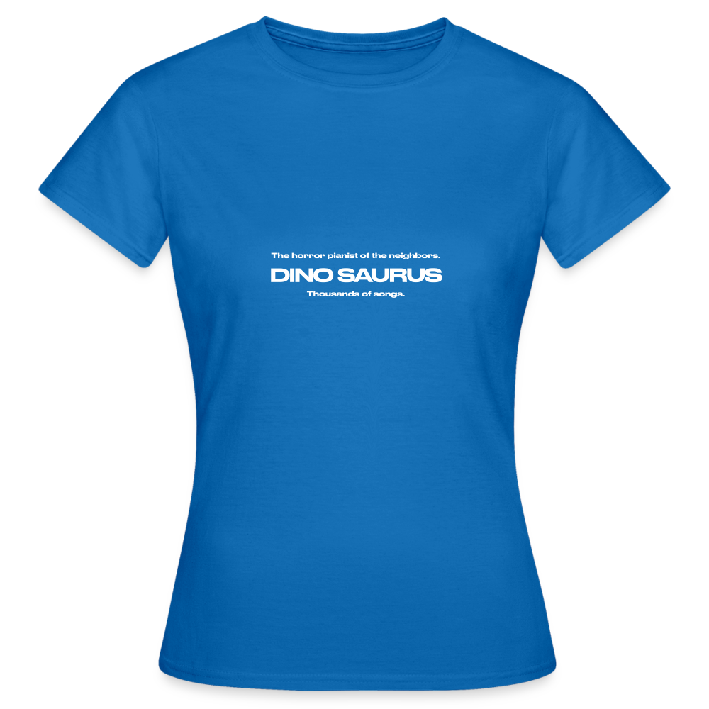 Dino Saurus Horror Women’s T-Shirt - royal blue