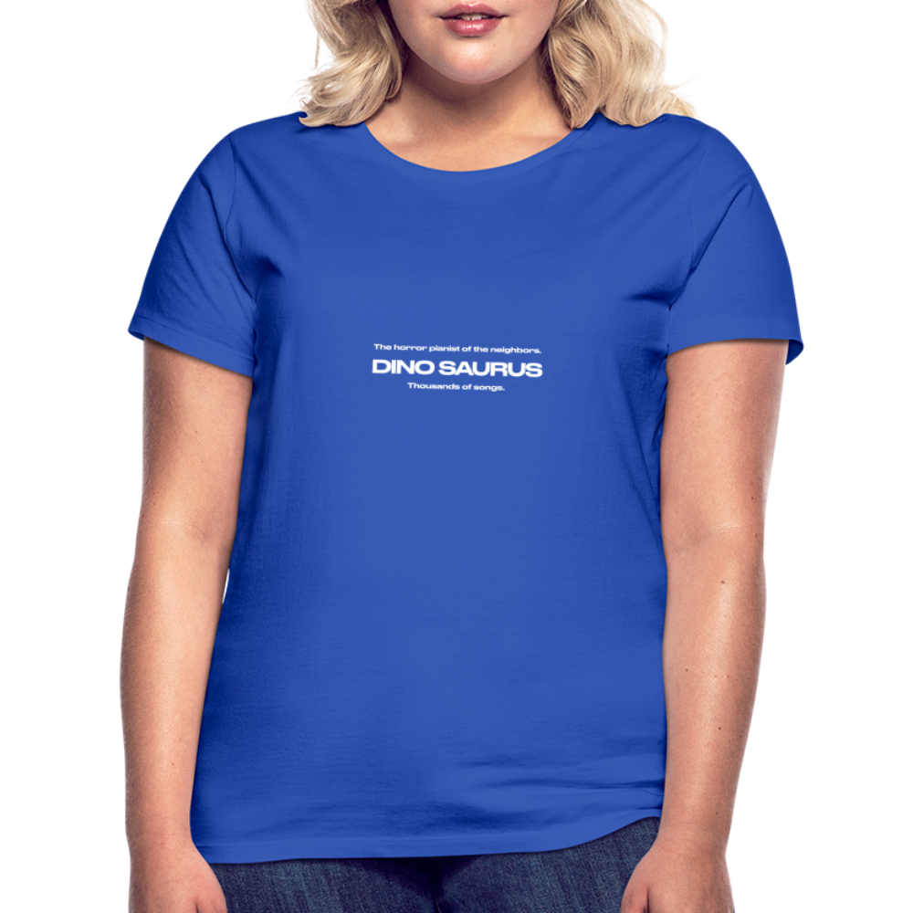 Dino Saurus Horror Women’s T-Shirt - royal blue