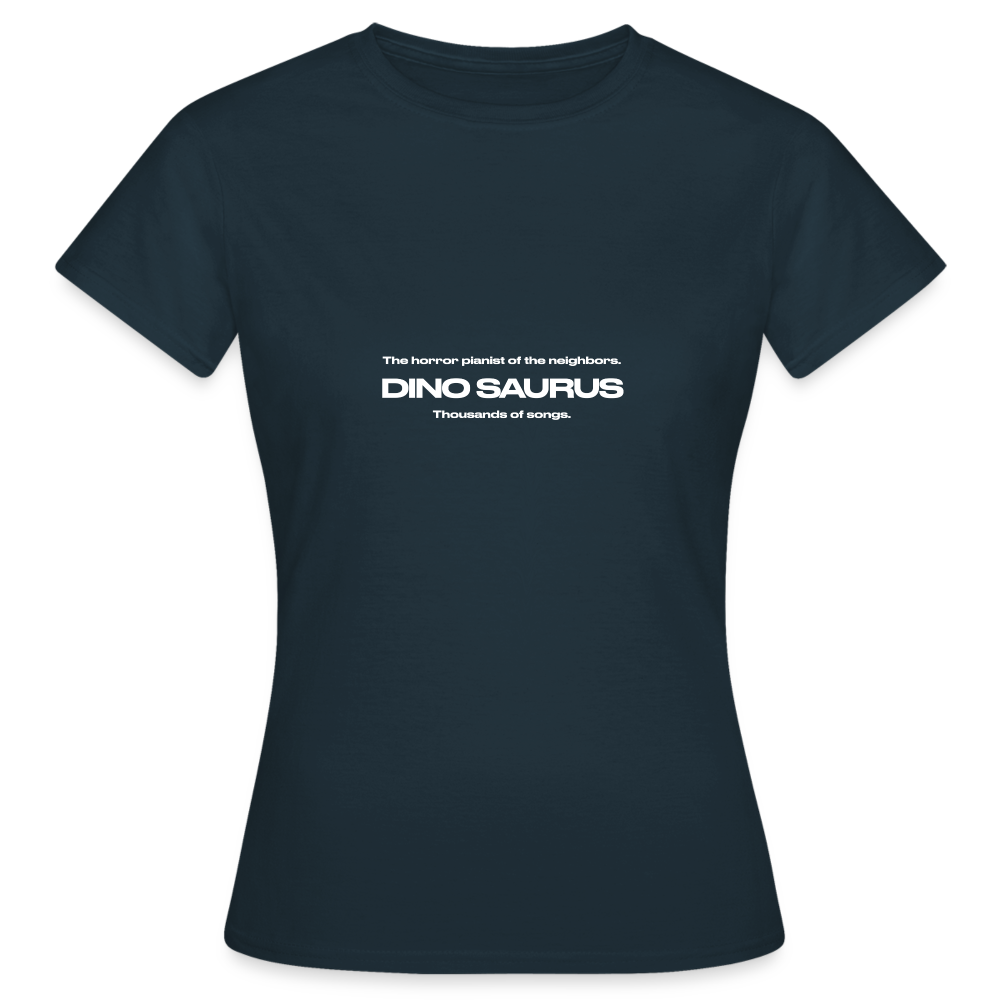 Dino Saurus Horror Women’s T-Shirt - navy