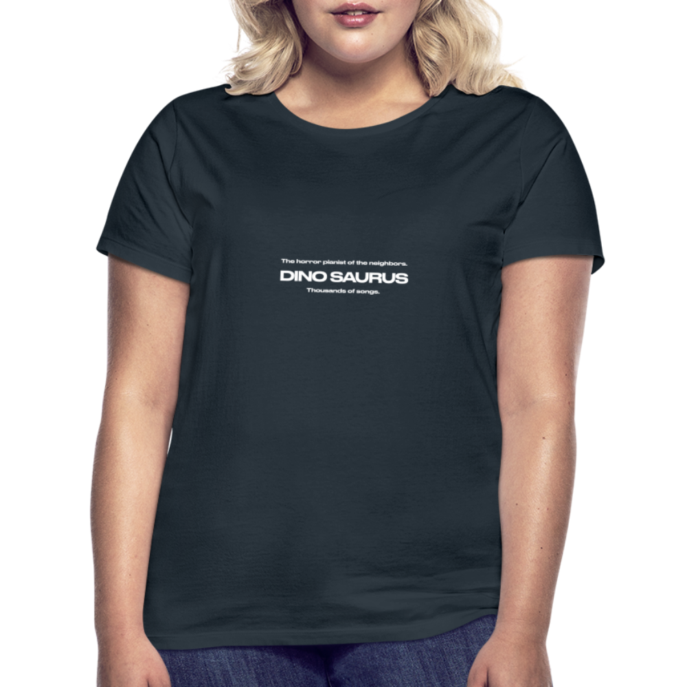 Dino Saurus Horror Women’s T-Shirt - navy