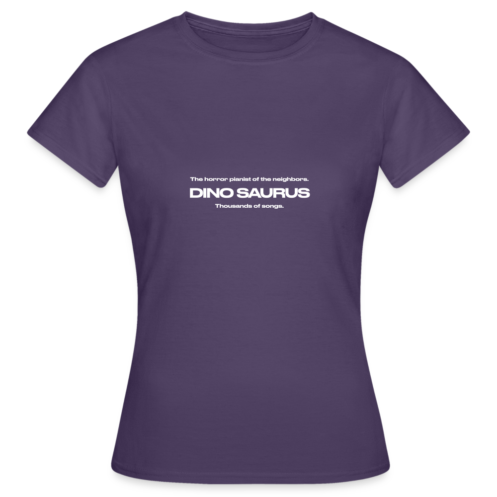 Dino Saurus Horror Women’s T-Shirt - dark purple