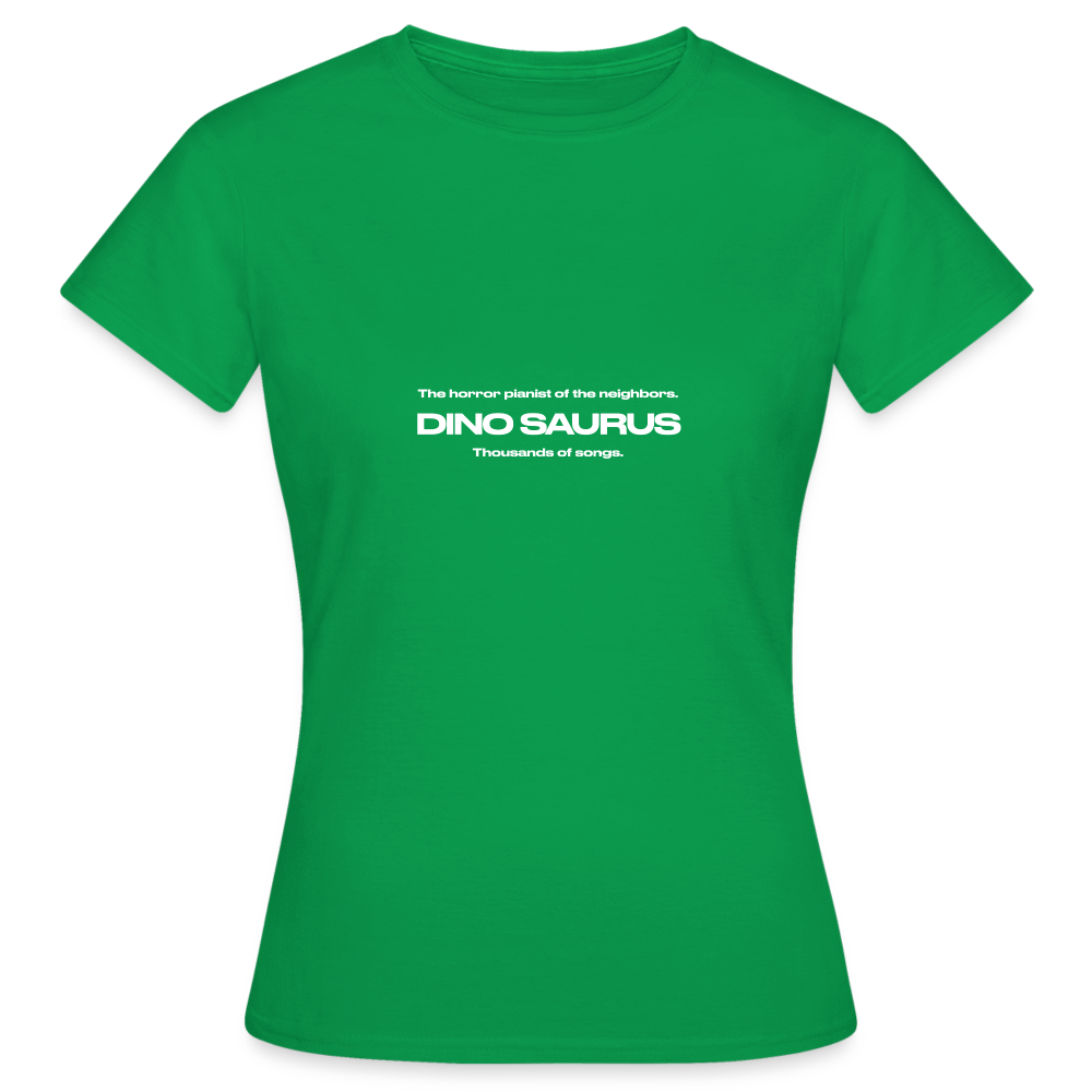 Dino Saurus Horror Women’s T-Shirt - kelly green