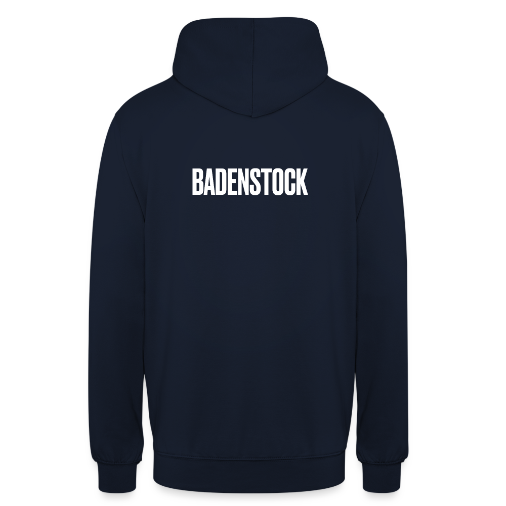BS front + Badenstock Back Unisex Hoodie - navy