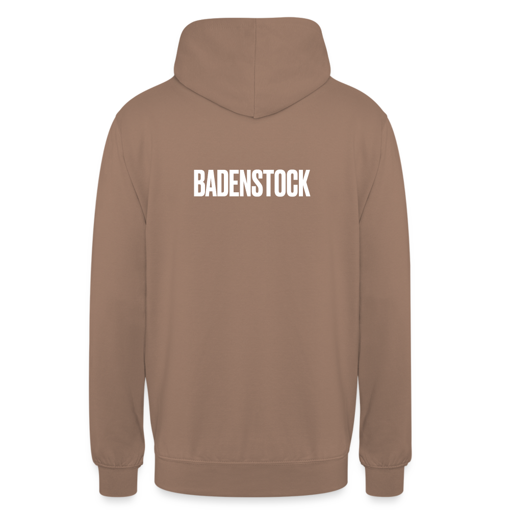 BS front + Badenstock Back Unisex Hoodie - mocha