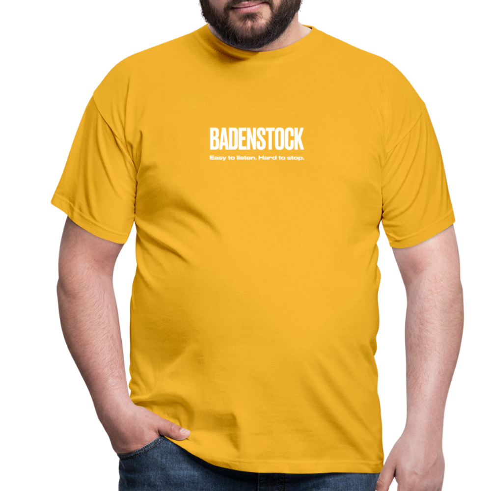 Badenstock Easy To Listen Men's T-Shirt - yellow