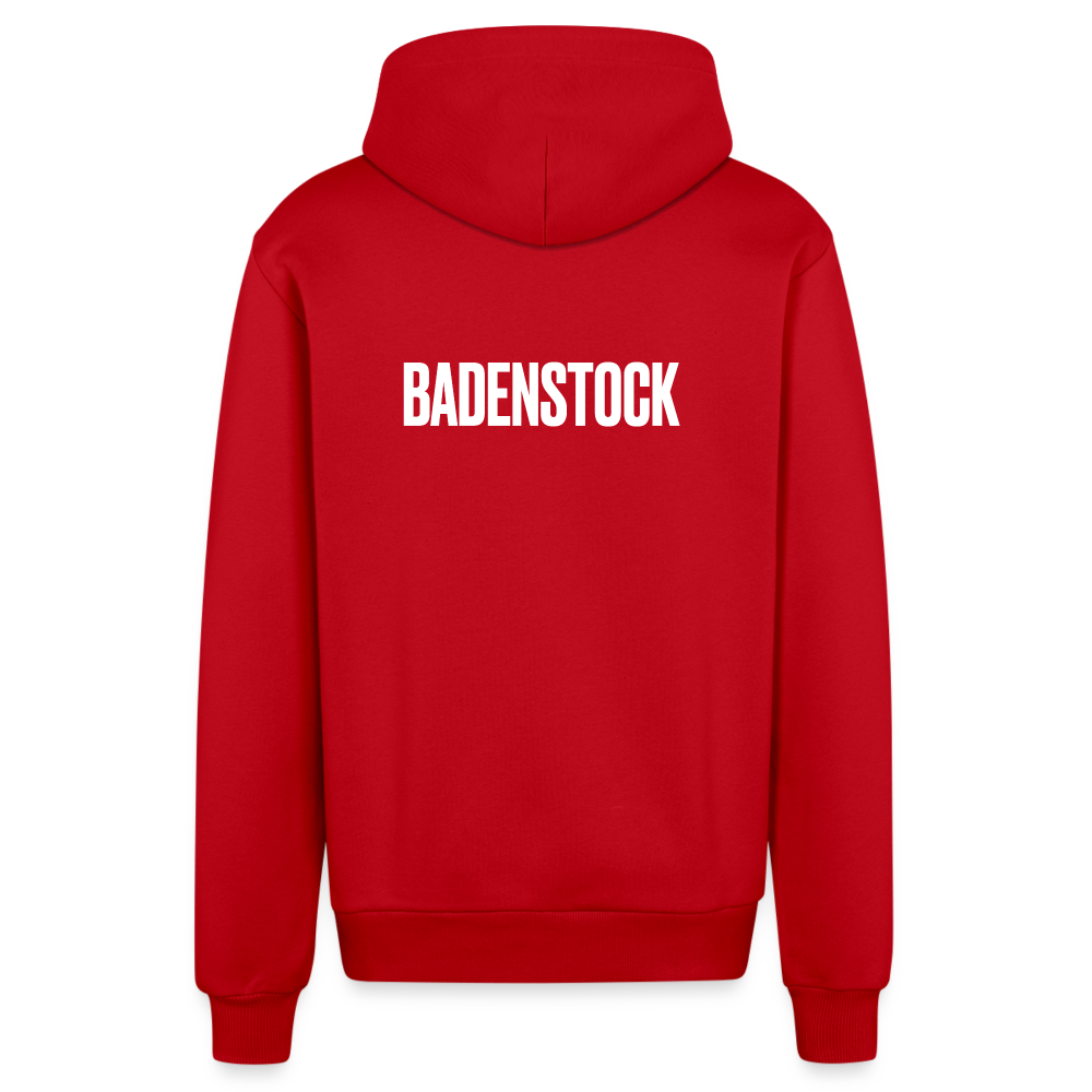 Badenstock Organic Relaxed Hooded Jacket Made in EU - red