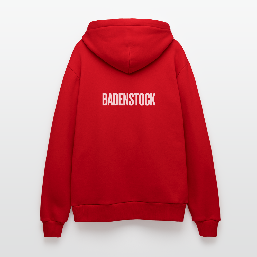 Badenstock Organic Relaxed Hooded Jacket Made in EU - red