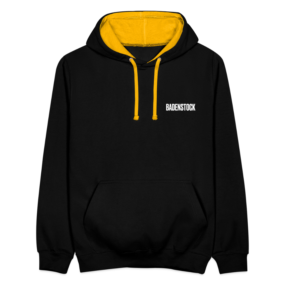 Badenstock Contrast Colour Hoodie (unisex) - black/gold